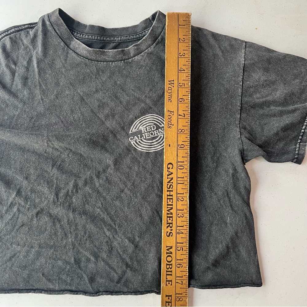Brandy Melville Charcoal Grey Graphic T-shirt! California! Good condition. - Picture 2 of 8